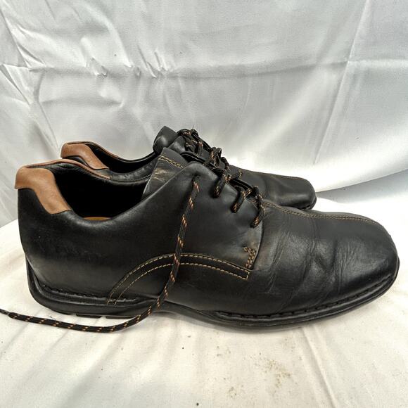 Cole Haan Men Shoes size 10.5 Black Lace up Leather 161C04073C12 - Picture 2 of 15